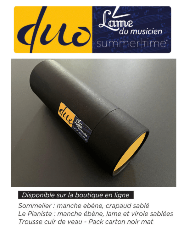 Salon Coutellia 2025, collaboration Lame du musicien et Figure de Style